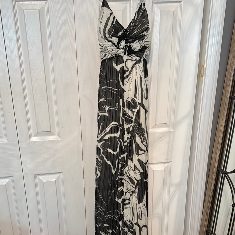 Express Black and White Maxi Dress